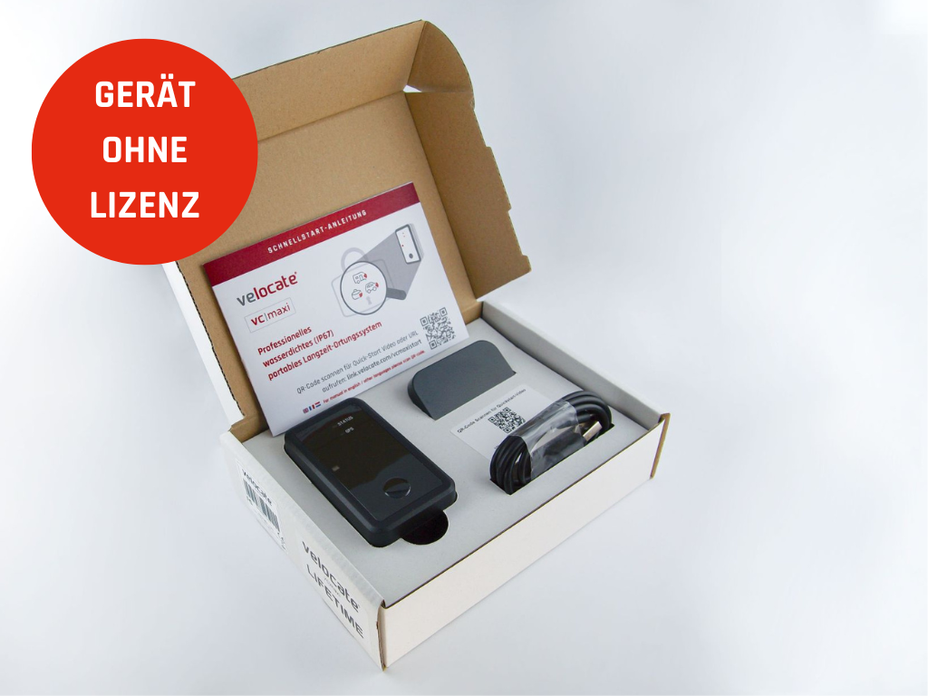 velocate vc|maxi -Langzeit-GPS-Tracker  für bewegliche Assets wie Fahrzeuge, Anhänger, Gepäck (nur Gerät)