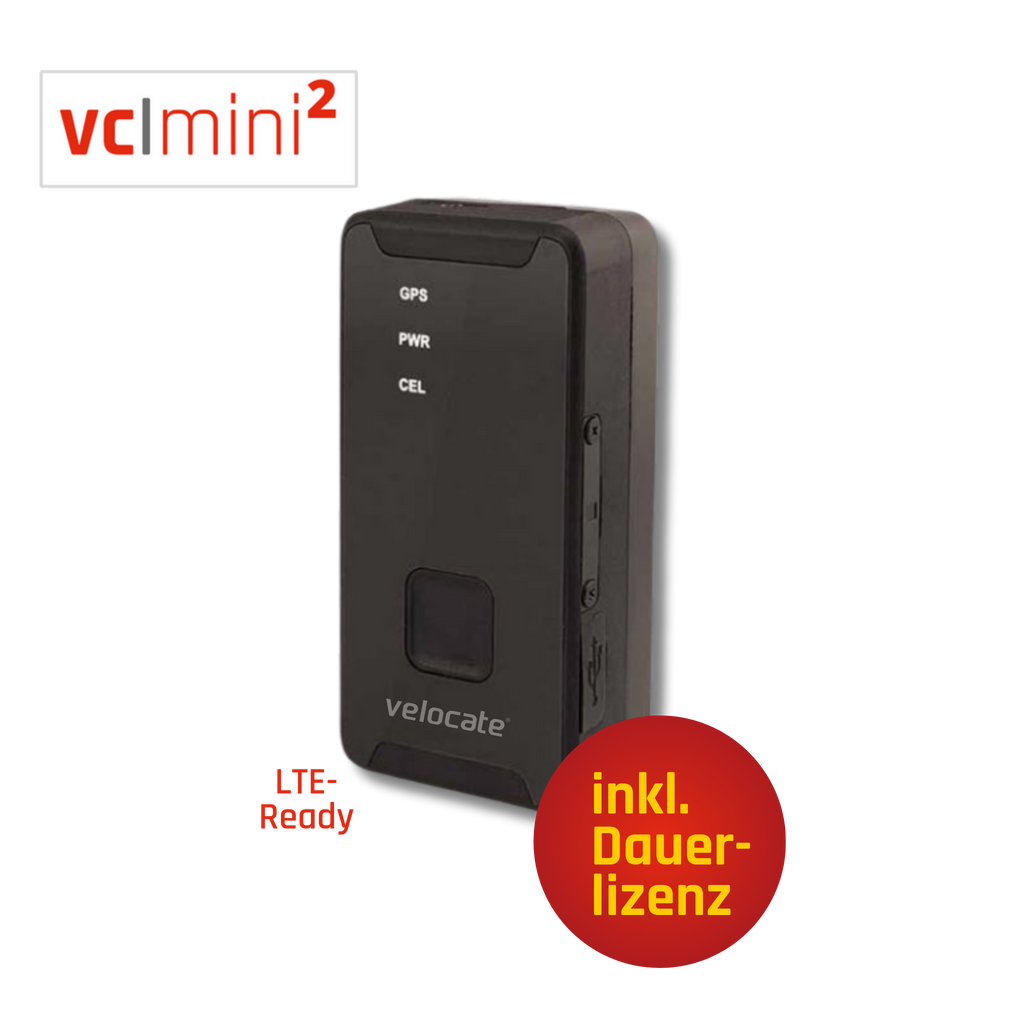 velocate vc|mini 2 - Portables GPS Ortungssystem(LTE, 2G)  für Personen, Gepäck, Musikinstrumente