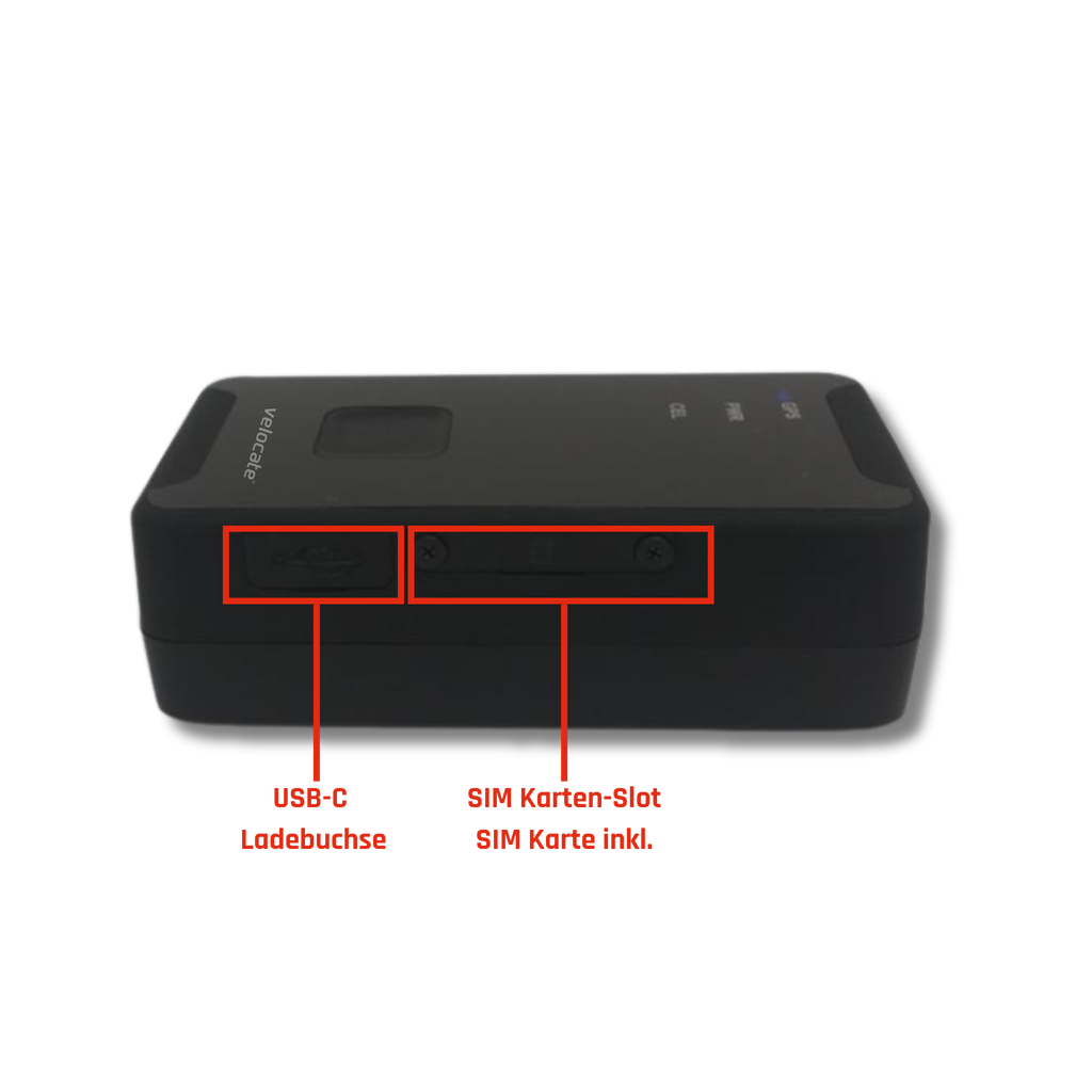 velocate vc|mini 2 - Portables GPS Ortungssystem(LTE, 2G)  für Personen, Gepäck, Musikinstrumente