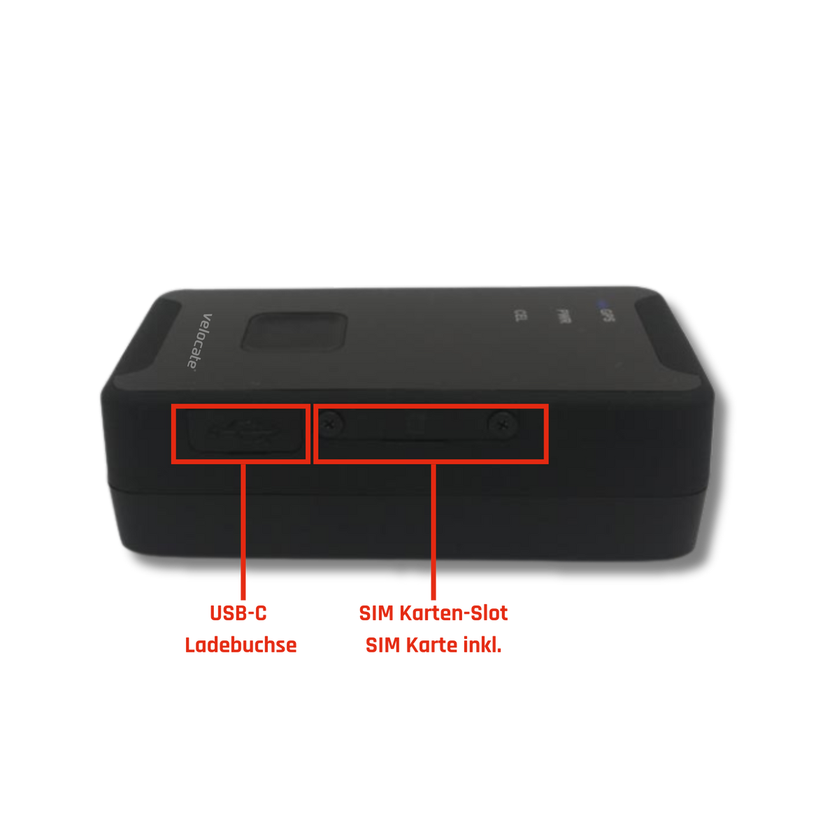 velocate vc|mini 2 - Portables GPS Ortungssystem(LTE, 2G)  für Personen, Gepäck, Musikinstrumente